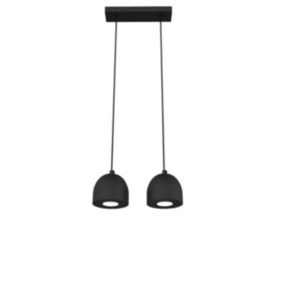 LUMICOM - CAMPANELLA Suspension, 2X GU10, max 33W, métal, noir, D.12cm