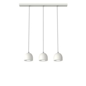 LUMICOM - CAMPANELLA Suspension, 3X GU10, max 33W, métal, blanc, D.12cm