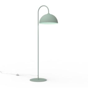 LUMICOM - CASSIS ARCO Lampadaire, 1XE27, max 42W, métal, vert iceberg, D40cm H170cm