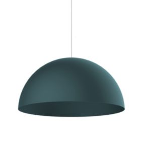 LUMICOM - CASSIS PENDEL Suspension, 1XE27, max 42W, métal, bleu méditerranèen, D40cm