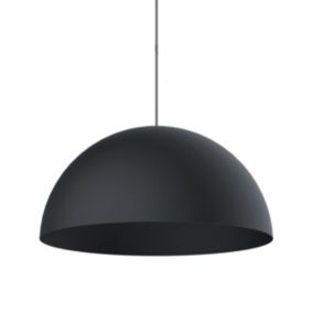 LUMICOM - CASSIS PENDEL Suspension, 1XE27, max 42W, métal, gris anthracite, D40cm