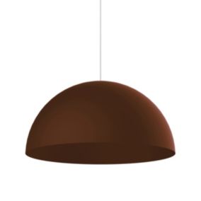 LUMICOM - CASSIS PENDEL Suspension, 1XE27, max 42W, métal, marron corten, D40cm