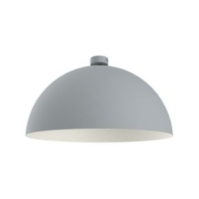 LUMICOM - CASSIS Plafonnier, 1XE27, max 42W, mètal, gris/blanc, D60cm