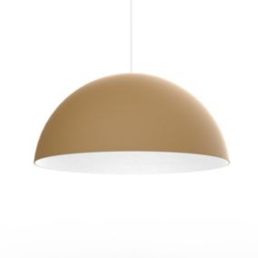 LUMICOM - CASSIS Suspension, 1XE27, max 42W, métal, anodic gold /blanc, D40cm