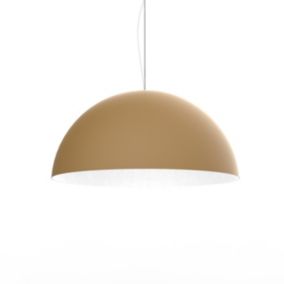 LUMICOM - CASSIS Suspension, 1XE27, max 42W, métal, anodic gold /blanc, D60cm