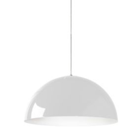 LUMICOM - CASSIS Suspension, 1XE27, max 42W, métal, blanc /blanc, D40cm