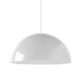 LUMICOM - CASSIS Suspension, 1XE27, max 42W, métal, blanc brillant, D40cm