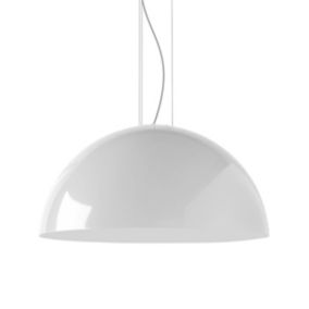 LUMICOM - CASSIS Suspension, 1XE27, max 42W, métal, blanc brillant, D80cm