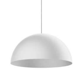 LUMICOM - CASSIS Suspension, 1XE27, max 42W, métal, blanc mat, D40cm