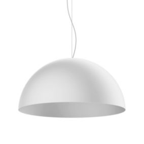 LUMICOM - CASSIS Suspension, 1XE27, max 42W, métal, blanc mat, D60cm