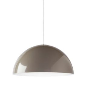 LUMICOM - CASSIS Suspension, 1XE27, max 42W, métal, gris /blanc, D40cm