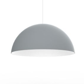 LUMICOM - CASSIS Suspension, 1XE27, max 42W, métal, gris/blanc, D40cm