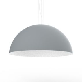 LUMICOM - CASSIS Suspension, 1XE27, max 42W, métal, gris/blanc, D60cm