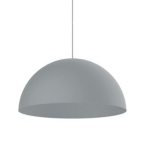 LUMICOM - CASSIS Suspension, 1XE27, max 42W, métal, gris, D40cm