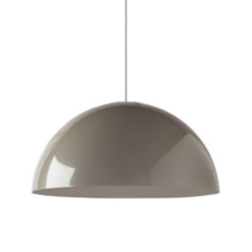 LUMICOM - CASSIS Suspension, 1XE27, max 42W, métal, gris , D40cm