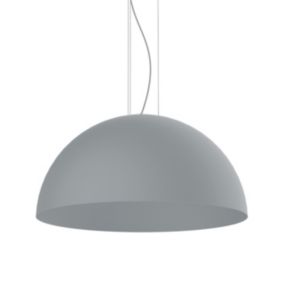 LUMICOM - CASSIS Suspension, 1XE27, max 42W, métal, gris, D80cm