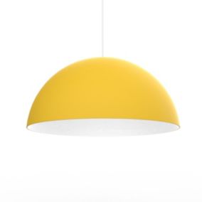 LUMICOM - CASSIS Suspension, 1XE27, max 42W, métal, jaune/blanc, D40cm