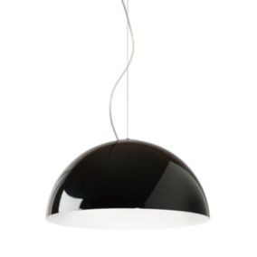 LUMICOM - CASSIS Suspension, 1XE27, max 42W, métal, noir /blanc, D60cm