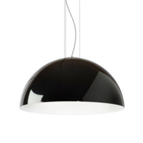 LUMICOM - CASSIS Suspension, 1XE27, max 42W, métal, noir /blanc, D80cm