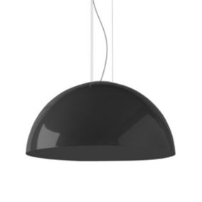 LUMICOM - CASSIS Suspension, 1XE27, max 42W, métal, noir brillant, D80cm