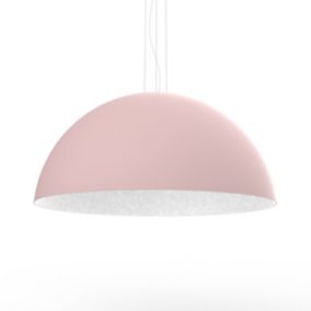 LUMICOM - CASSIS Suspension, 1XE27, max 42W, métal, rose/blanc, D80cm