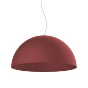 LUMICOM - CASSIS Suspension, 1XE27, max 42W, métal, rouge cowhide, D60cm