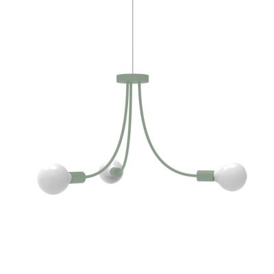 LUMICOM - CLASSIC Plafonnier, 3XE27, max 42W, métal, iceberg green, D.60cm
