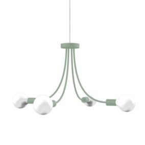 LUMICOM - CLASSIC Plafonnier, 4XE27, max 42W, métal, iceberg green, D.60cm