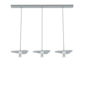 LUMICOM - CLOUD Suspension, 3XE27, max 42W, métal, gris, 25x20cm