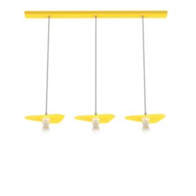 LUMICOM - CLOUD Suspension, 3XE27, max 42W, métal, jaune, 25x20cm