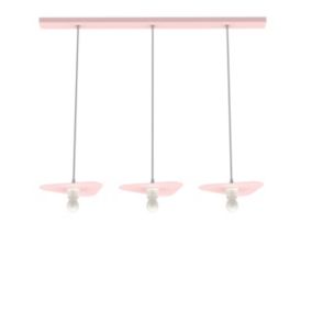 LUMICOM - CLOUD Suspension, 3XE27, max 42W, métal, rose, 25x20cm