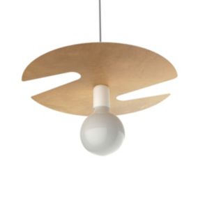 LUMICOM - COAST Suspension, 1XE27, max 42W, métal, traffic white/gold, D.40cm