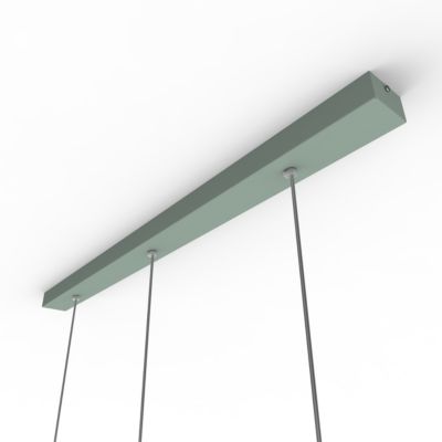 LUMICOM - CUBE Sospensione, 3X GU10, max 33W, metallo, verde iceberg, L70cm x H30cm