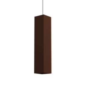 LUMICOM - CUBE Suspension, 1X GU10, max 33W, métal, marron corten, H30cm