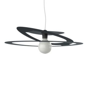 LUMICOM - DILATE Suspension, 1X E27, max 42W, métal, anthracite, D.60cm