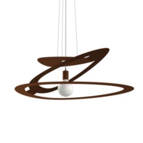 LUMICOM - DILATE Suspension, 1X E27, max 42W, métal, corten, D.80cm