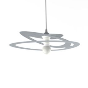 LUMICOM - DILATE Suspension, 1X E27, max 42W, métal, gris, D.40cm