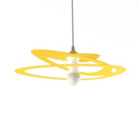 LUMICOM - DILATE Suspension, 1X E27, max 42W, métal, jaune, D.40cm