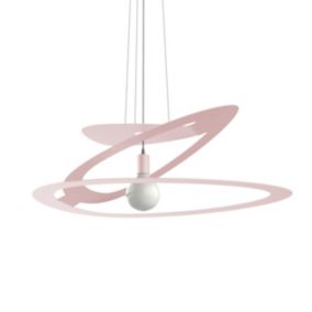 LUMICOM - DILATE Suspension, 1X E27, max 42W, métal, rose, D.80cm