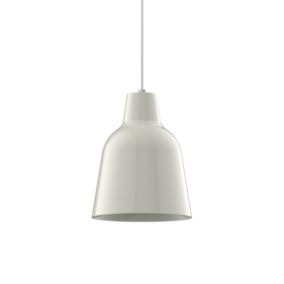 LUMICOM - DONG Suspension, 1X E27, max 42W, métal, blanc brillant, D.16cm