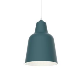 LUMICOM - DONG Suspension, 1X E27, max 42W, métal, bleu méditerranéen/blanc, D.33cm