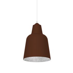 LUMICOM - DONG Suspension, 1X E27, max 42W, métal, corten/feuille argent, D.33cm