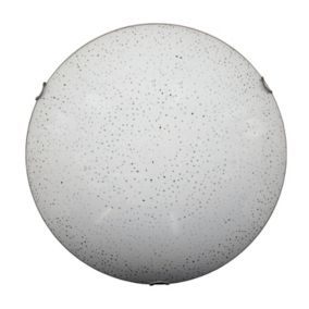 LUMICOM - DOTS Plafonnier, LED INTEGREE, 12W, 4000K, verre sérigraphié, D.40cm