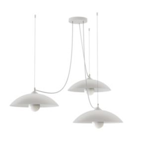 LUMICOM - DREAM Suspension, 3X E27, max 42W, métal, blanc mat, D.40cm