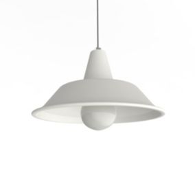 LUMICOM - DUNA Suspension, 1XE27, max 42W, métal, blanc traffic, D.35cm