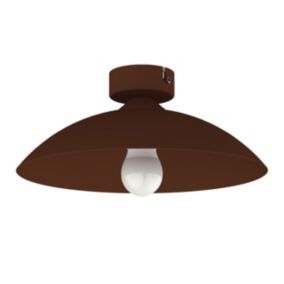 LUMICOM - FLASH Plafonnier, 1X E27, max 42W, métal, corten, D.30cm