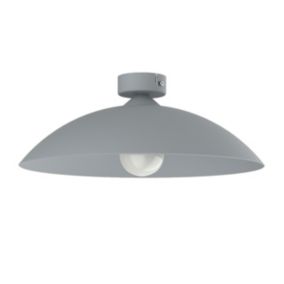 LUMICOM - FLASH Plafonnier, 1X E27, max 42W, métal, gris, D.40cm