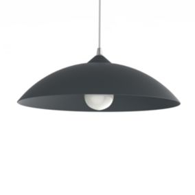 LUMICOM - FLASH Suspension, 1X E27, max 42W, métal, gris anthracite, D.40cm