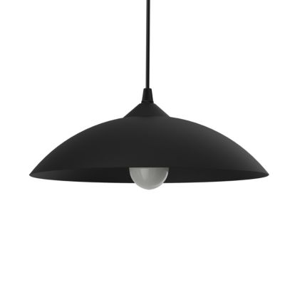 LUMICOM - FLASH Suspension, 1X E27, max 42W, métal, noir mat, D.40cm