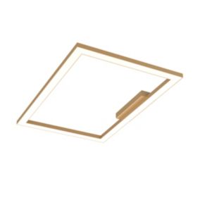 LUMICOM - FLOOR Plafonnier, STRIP LED, 38W/m, 3000K, métal, anodic gold, 40x60cm